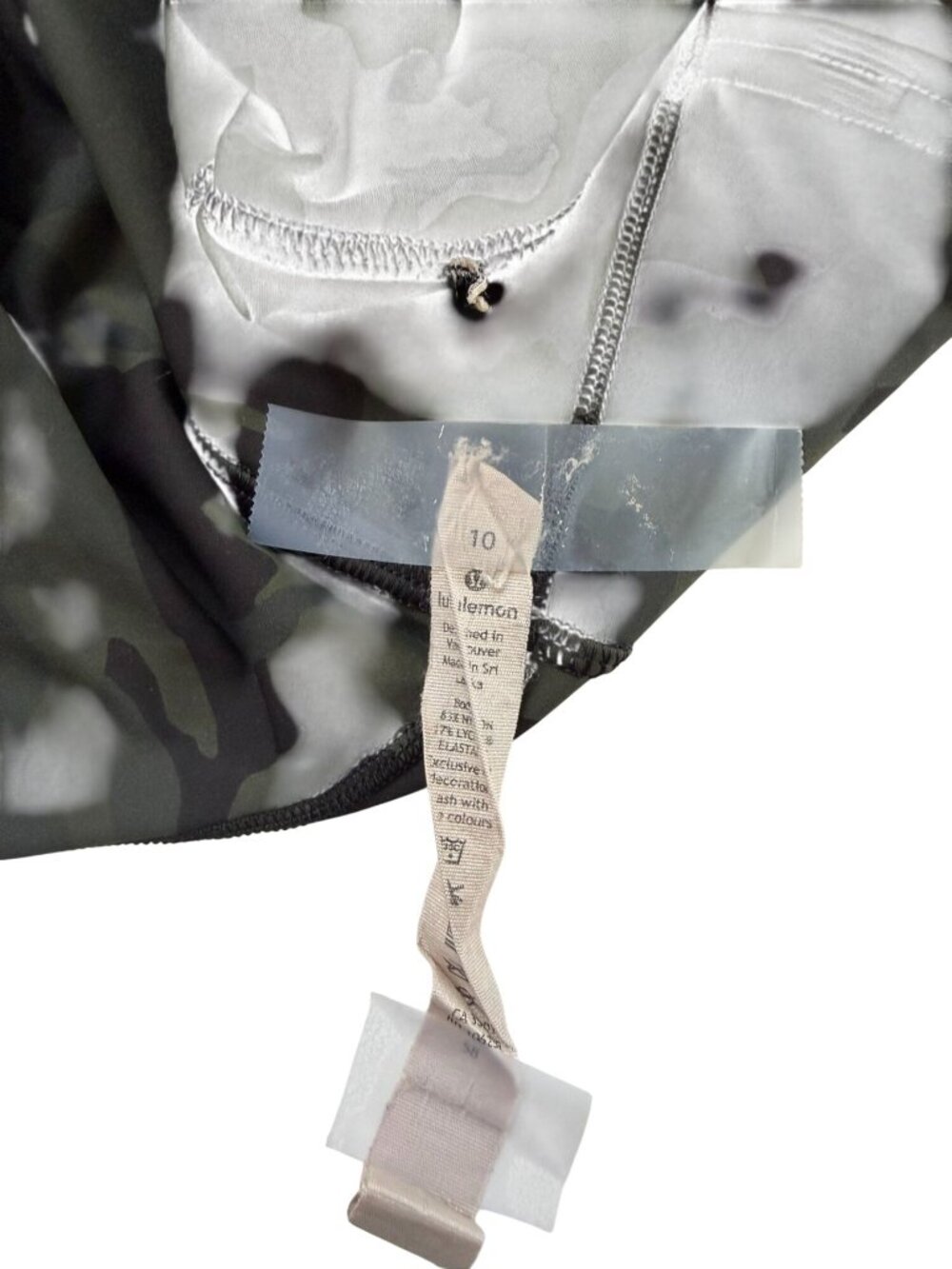 Lululemon Fast & Free High-Rise Tight Camo Women's Size 10 - Picture 8 of 11
